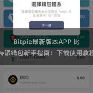 Bitpie最新版本APP 比特派钱包新手指南：下载使用教程