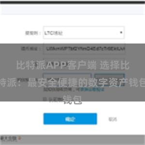 比特派APP客户端 选择比特派：最安全便捷的数字资产钱包