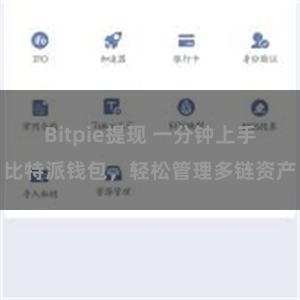 Bitpie提现 一分钟上手比特派钱包，轻松管理多链资产