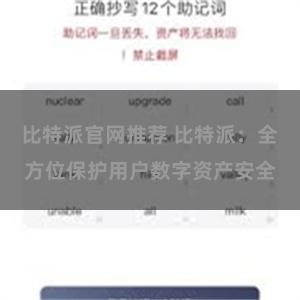 比特派官网推荐 比特派：全方位保护用户数字资产安全