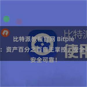 比特派教程官网 Bitpie钱包：资产百分之百自主掌控，安全可靠！