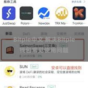 Bitpie中文 解决Bitpie钱包常见使用问题