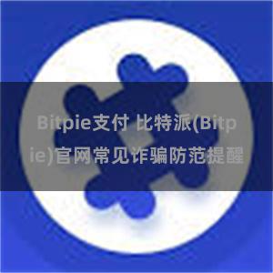 Bitpie支付 比特派(Bitpie)官网常见诈骗防范提醒