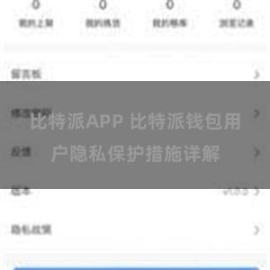 比特派APP 比特派钱包用户隐私保护措施详解