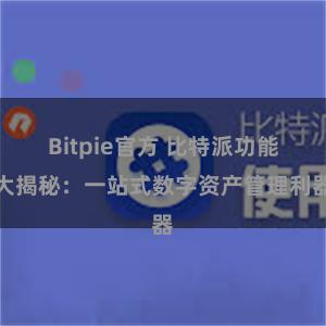 Bitpie官方 比特派功能大揭秘：一站式数字资产管理利器