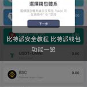 比特派安全教程 比特派钱包功能一览