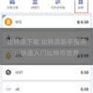 比特派下载 比特派新手指南：快速入门比特币世界