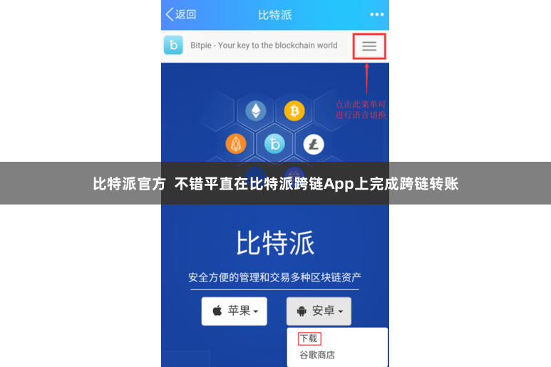 比特派官方  不错平直在比特派跨链App上完成跨链转账